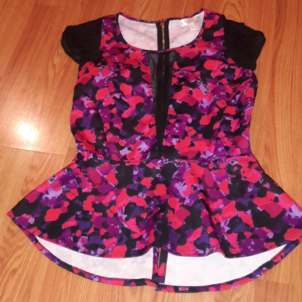Marilyn Monroe peplum floral top